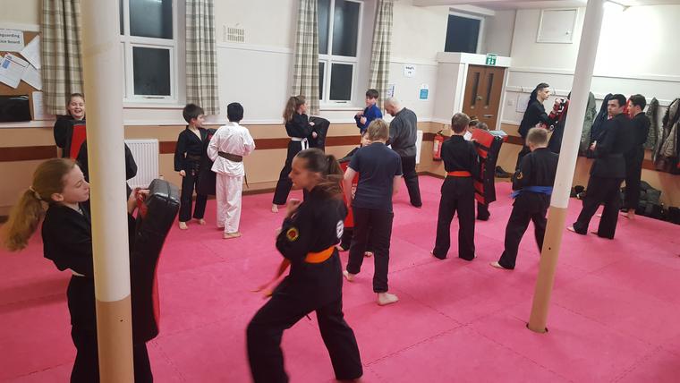 A Thursday night session, Jan 2018 — Newmillerdam Karate Club